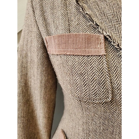 Lola Women's Beige Polyester Single Breasted Long Sleeve Casual Jacket Blazer M - Picture 4 of 15